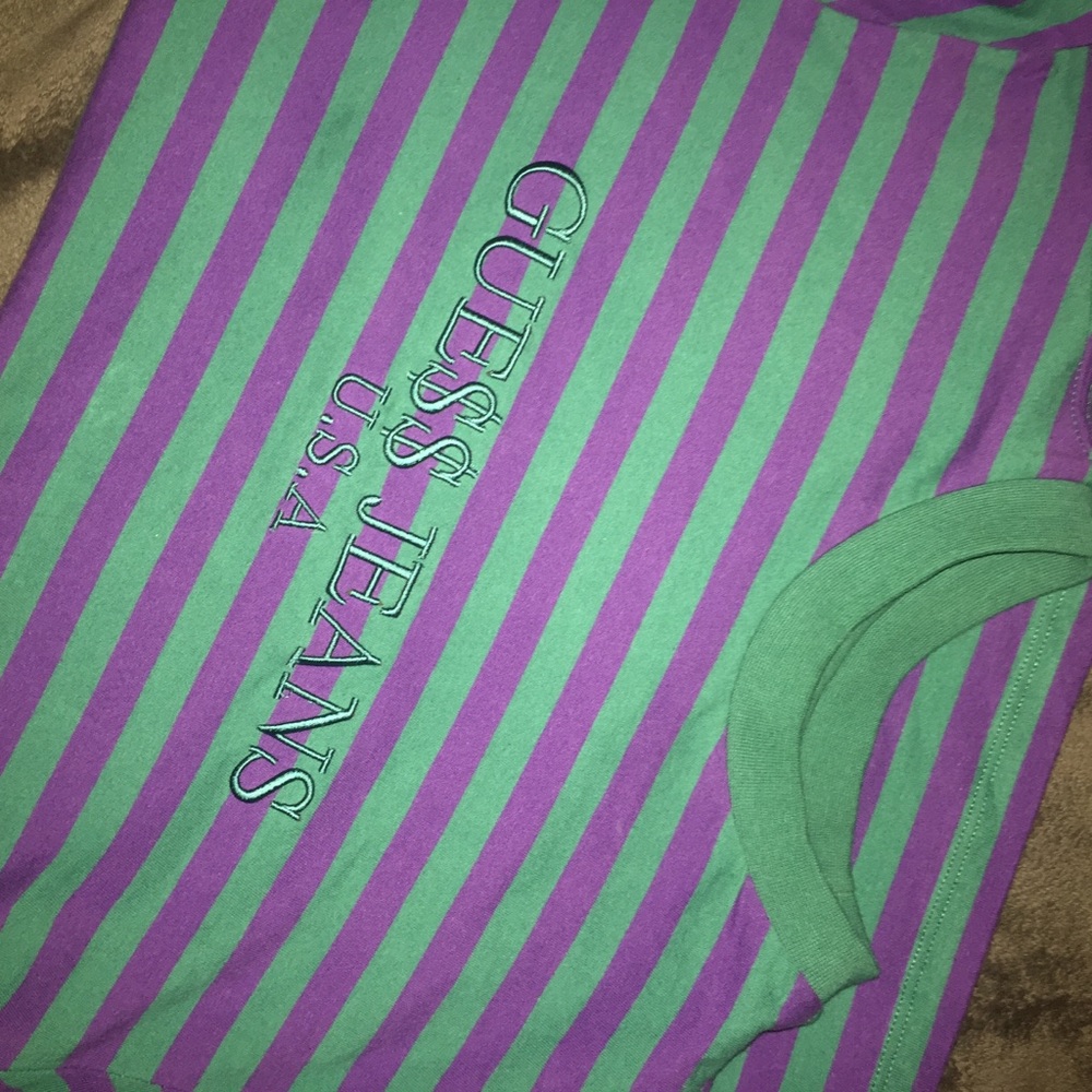 ASAP ROCKY x GUESS STRIPED T